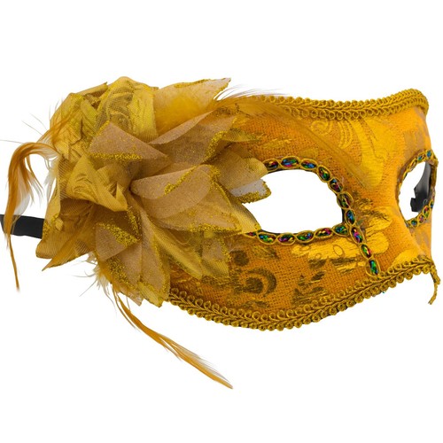 WOMENS Masquerade MASKS | VENETIAN Floral Face Masks | Fancy Dress PROM BALL - Picture 5 of 15