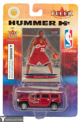 Sealed 2003-04 Fleer Ultra Cavaliers Lebron James Rookie Card & Cavs Hummer - Picture 1 of 4