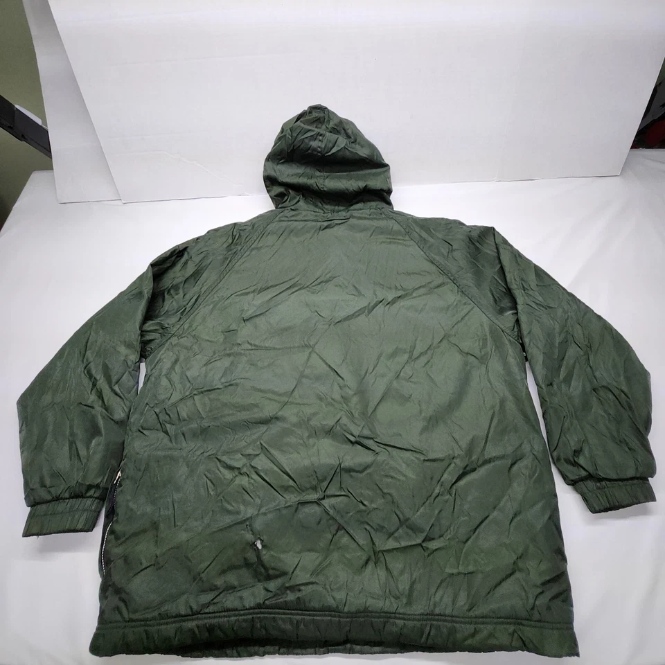 Abrigo Pullover Forrado De Colección Años 90 Abercrombie Para Hombres Verde Rendimiento Talla L Foto 4 de 4