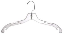 Only Hangers PH200(50) 17 inch Dress Hanger - Clear