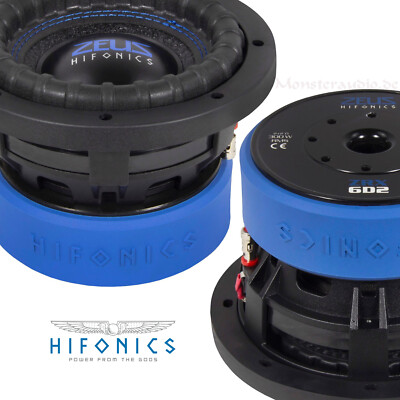 Hifonics ZEUS ZRX-6D2 16,5cm Auto Subwoofer 300 600 Watt RMS MAX 2 x 2 Ohm 6,5''
