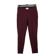 Nine West women's leggings, maroon, pull-on, size Medium, 25-32x27"