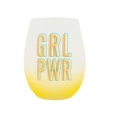 About Face Designs Wine Glass-Girl PWR