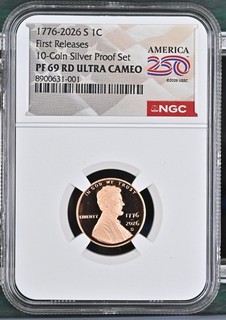 1776 2026 S Lincoln Cent 1C NGC PF 69 RD Ultra Cameo First Releases
