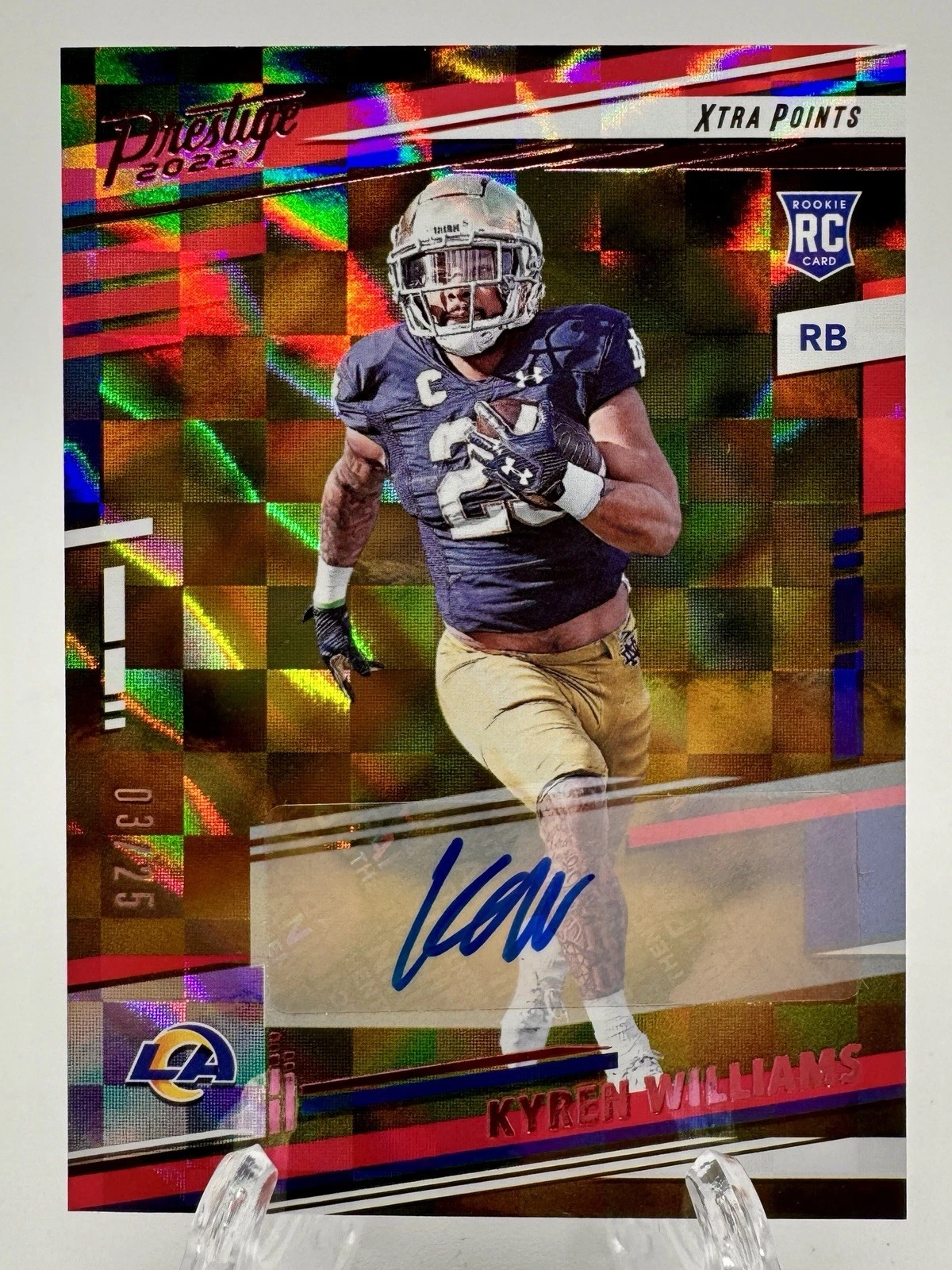 Kyren Williams Panini Prestige #319 Pink Xtra Points Premium-Signature