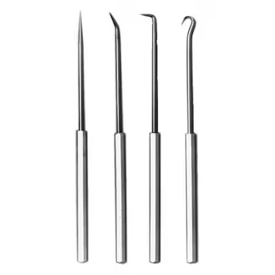 Ullman Ph-4 Pick And Hook Set, Steel, 6-5/16In.L, 4 Pcs