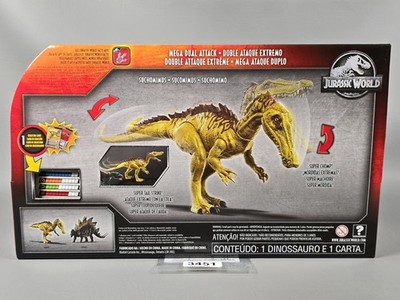 Jurassic World Mega Dual Attack SUCHOMIMUS Dino Rivals Action