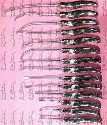 Breast Elevator Face Lift Browlift Endoscopic Plastic Surgery Instruments 14 PCS