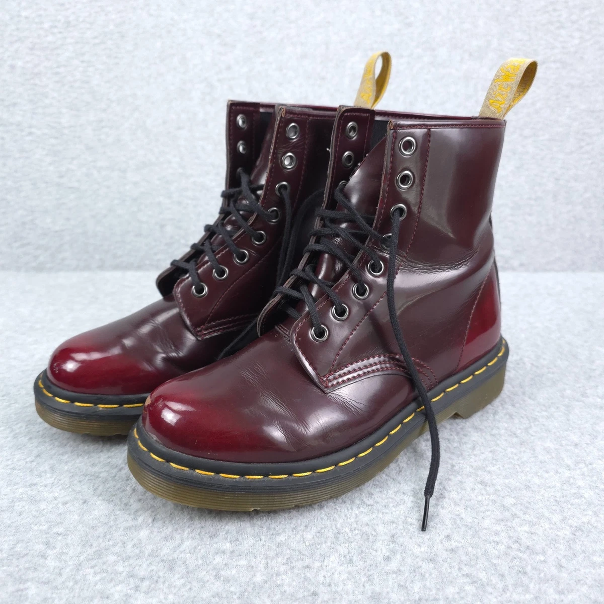 Dr. Martens Low (1-1.9 in) Heel Height Red Boots for Women for