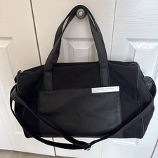 New Issey Miyake Perfume LOGO Plate~Black Travel/Weekend Duffle Bag Large~MINT~