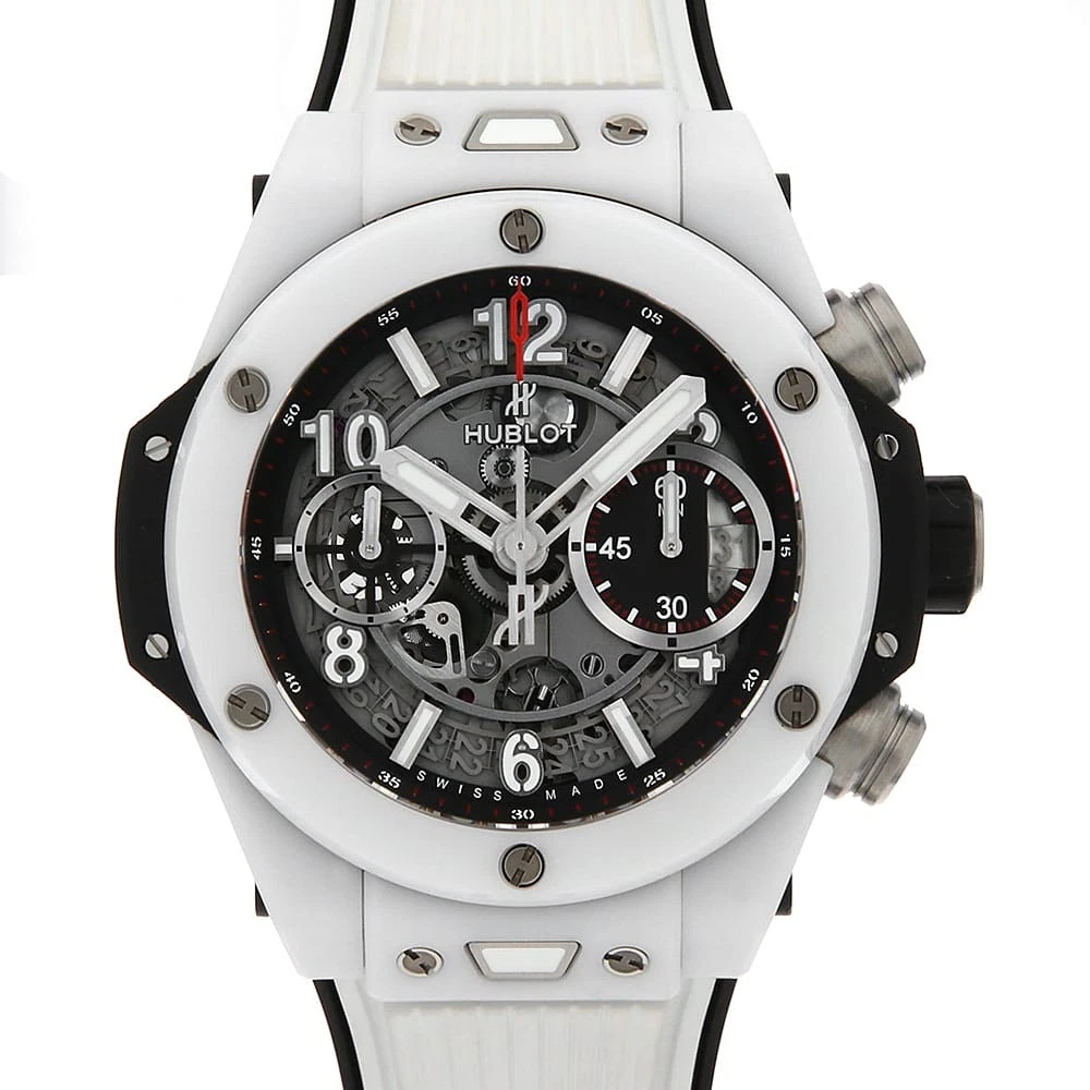 Hublot — HUBLOT Big Bang Unico White Ceramic 441.HX.1170.RX second hand mens