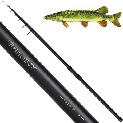 Zebco Trophy Tele Pike 10-150g 6,50m-7,50m / Stellfisch-Rute