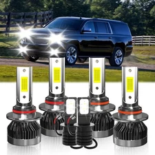 For Chevrolet Suburban 2500 2000-2000 LED Headlight Hi Lo Beam + Fog Light Bulbs
