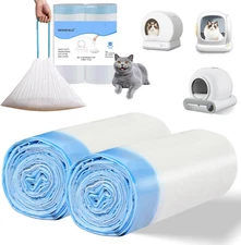 40 Count Self-Cleaning Cat Litter Box Liners Bag Compatible with MW-SC01/MW-SC02