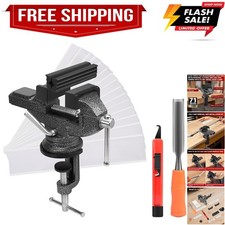 Golf Club Regripping Kit, Golf Club Grip Vise Clamp, Universal Table Vise Gol...