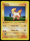Pokemon Card - Ponyta Base Set Shadowless 60/102 1st Edition Common