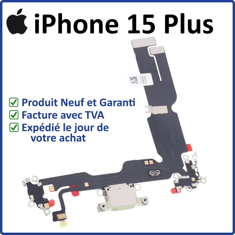 Port De Charge USB-C Pour IPhone 15 Plus - Connecteur, Antenne, Micro - Pièce Neuve A3094