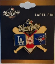 2025 World Series Los Angeles Dodgers vs Toronto Blue Jays Dueling Pin