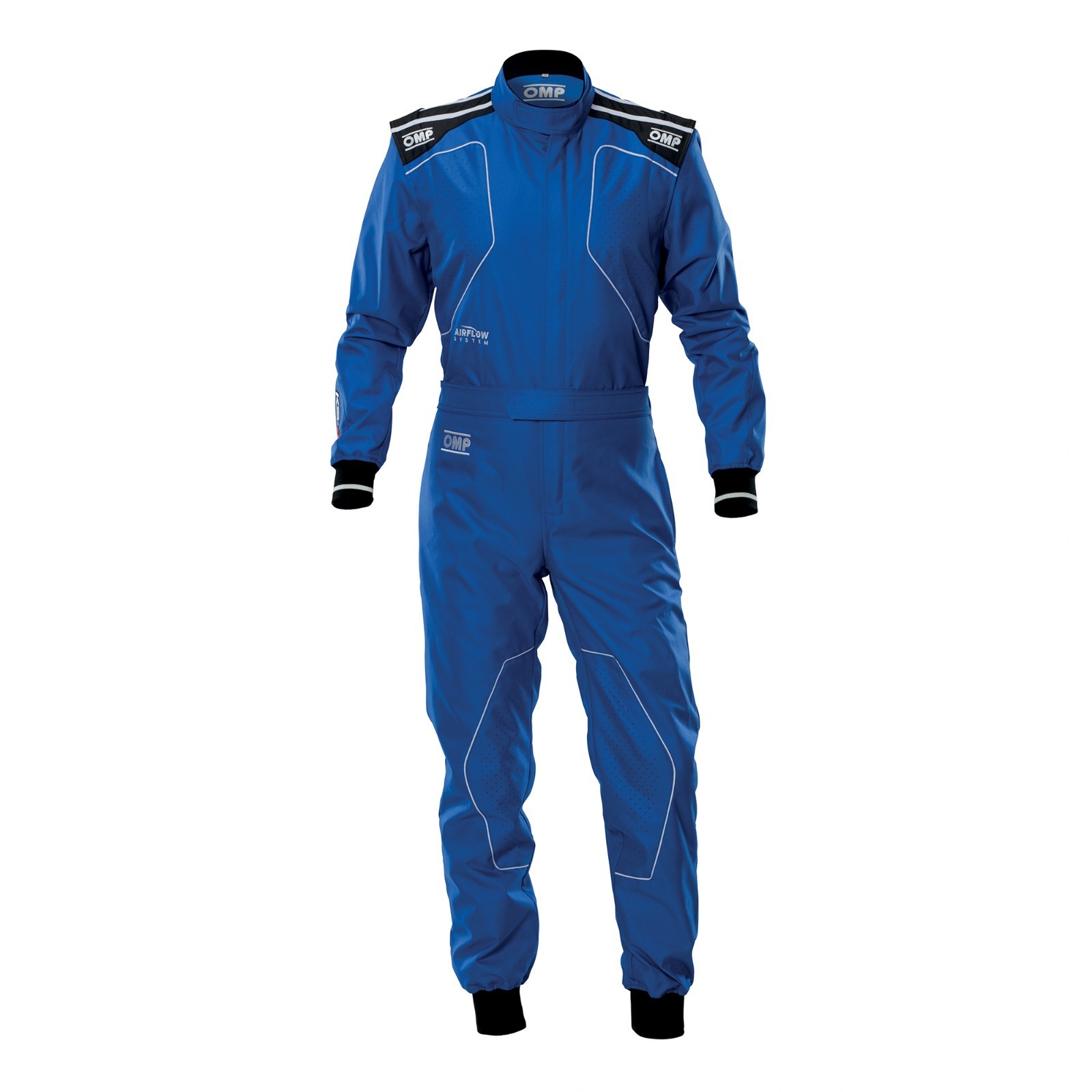 TUTA KART OMP RACING RESISTENTE TRASPIRANTE BLU KS-4 KA0-1735-A01 NON OMOLOGATA