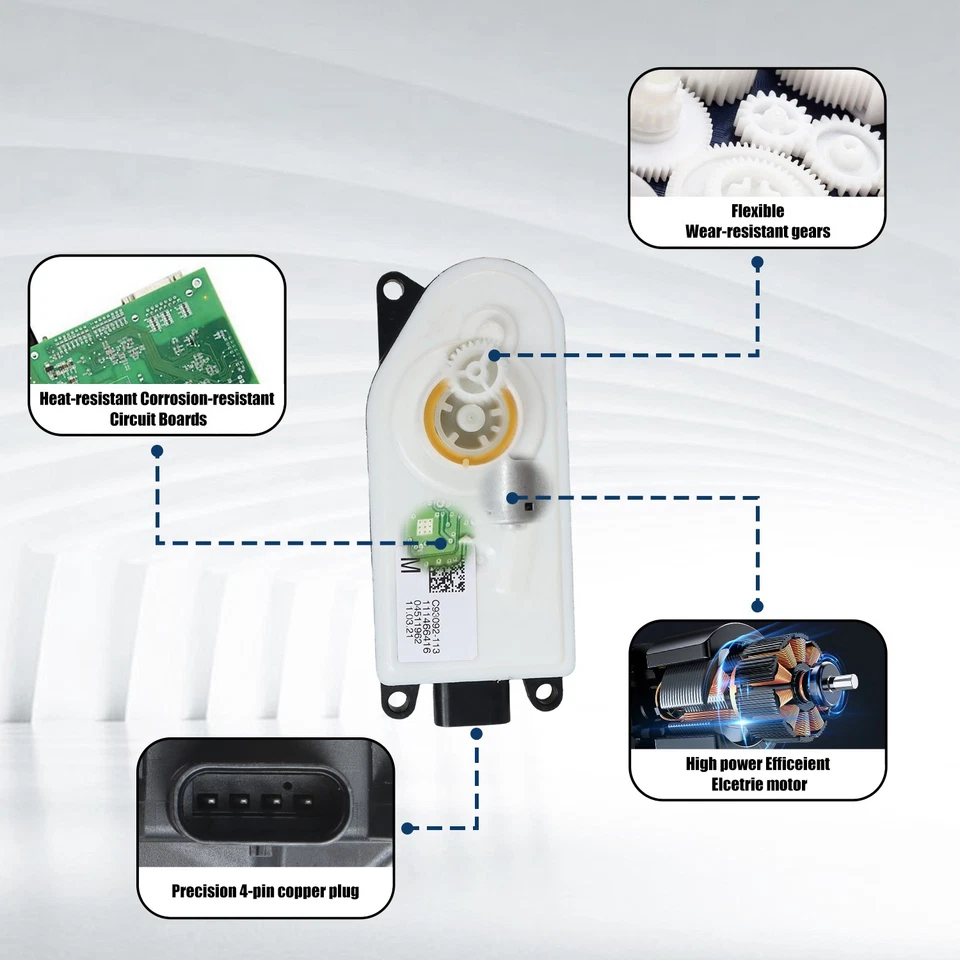 Control de aleta de aire activo superior de rejilla para BMW G30 G32 G31 2017-2020 51749854640 Foto 3 de 4