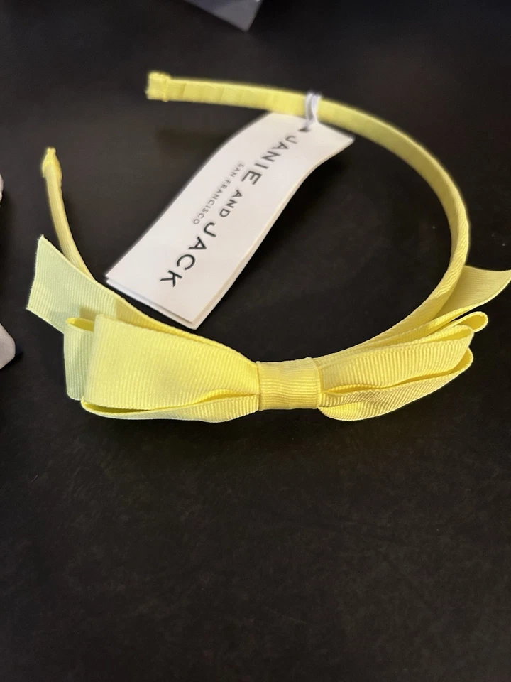 NWT Janie and Jack Bow Headband Lot Bundle Of 2 Summer Nautical Coastal Preppy - Image 3 of 3