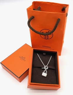 Collana con ciondolo originale HERMÈS Amulette Constance Ag925 WboxBag SK100010