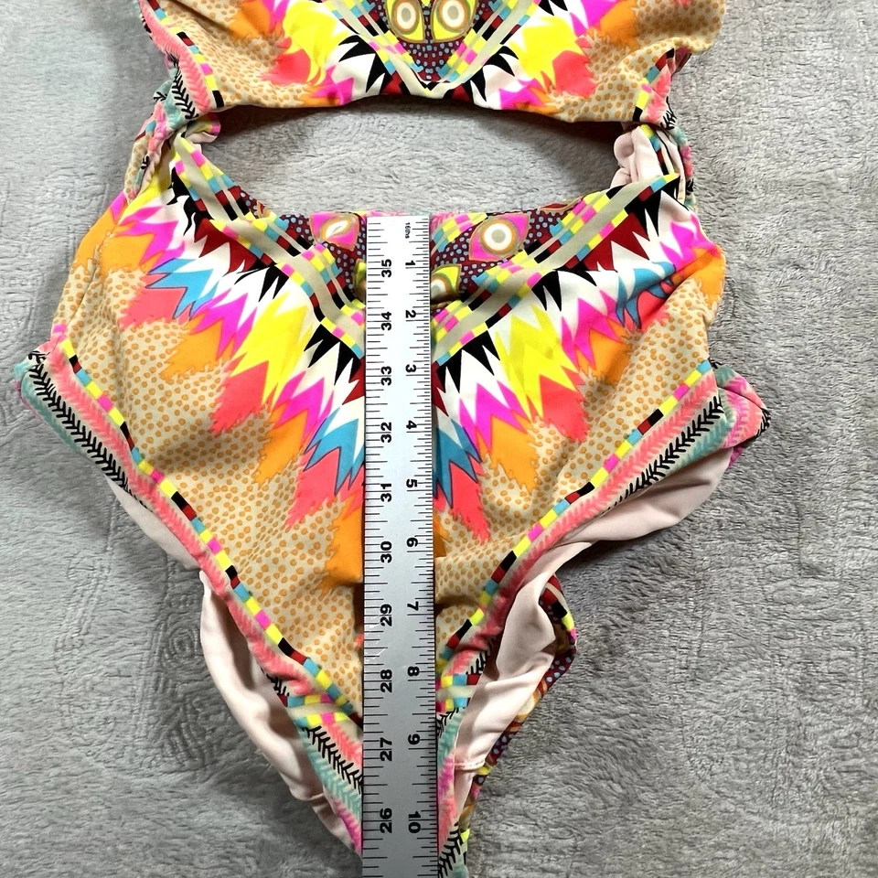 Traje de baño de una pieza Mara Hoffman azul para mujer XSmall Foto 3 de 4