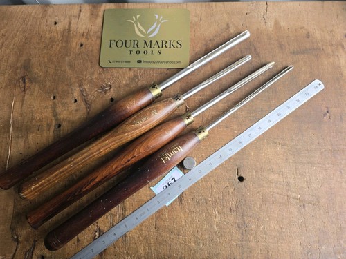 Woodturning Gouge by Hamlet Craft Tools Axminster 24" Long Job Lot Of 4 - Picture 7 of 12