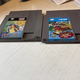The Simpsons Bart vs the World and Space Mutants!! NES Nintendo Tested