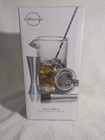 Crystal Clear 20 Oz.Mixing Glass Set, Silver, Stainless Steel, 5 Piece Cocktail