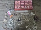 New ListingVtg Costume Jewelry Lot Necklaces Brooches Earrings Pins Gold Tone Some Signed