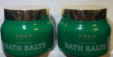 2 Pack Prep Your Skin Bath Sea Salts Vanilla Mint 9oz Exfoliate Scrub