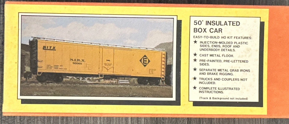 WALTHERS HO Kit 933-6870 50’ Insulated Box Car Undecorated NOS - Image 3 of 4