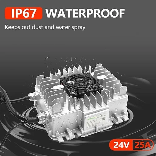 24V 25A Smart Battery Charger HB500-24 105739 7041410 for JLG Genie Skyjack Lift - Picture 6 of 7