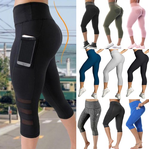 Women's Workout Capris With Side Pockets