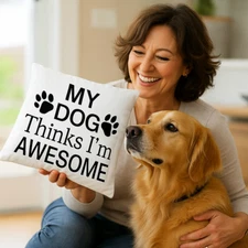 Vibrating Massage Pillow, Battery Operated Massager Pillow, Great Dog Lover Gift