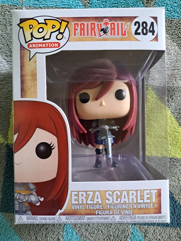 Erza Scarlet Pop 284 - Fairy Tail Funko Pop! Vinilo abovedado 2017- RARO+ Protector Foto 2 de 4