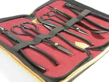 Kaneshin Bonsai Tool set 6 pezzi n. 175A con valigetta porta attrezzi nuovo m...
