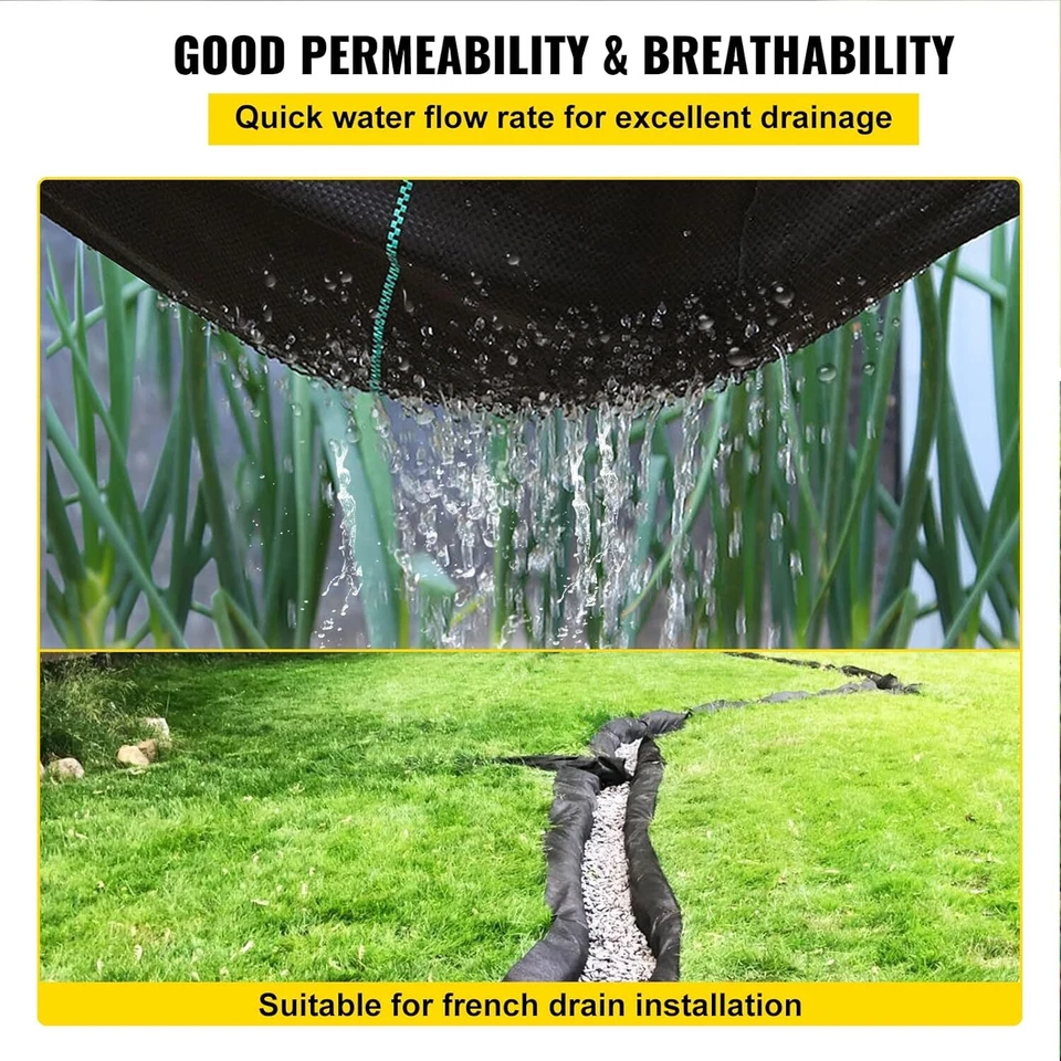 Tela de entrada Happybuy, paisaje de grado comercial de 13x60 pies 13 pies x 60 pies-5 oz Foto 4 de 4