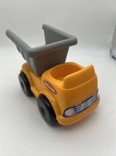Shelcore Toy Dump Truck 1989 Orange Gray