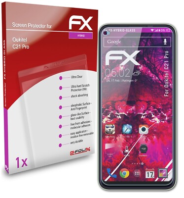 Protecteur écran AtFoliX Verre Hybride 9H Pour Oukitel K13 Pro - Anti-rayures Et Anti-chocs