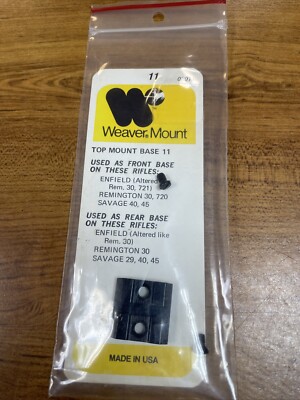 Weaver Top Mount 11, Enfield, Remington, Savage MFG# 08011(48011)
