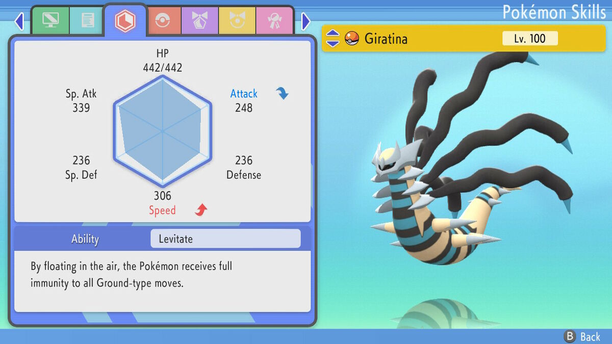 Shiny Giratina (Origin) Pokemon Brilliant Diamond Shining Pearl 6IV