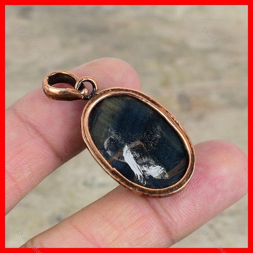 Mothers day Deal Pietersite Gemstone Ethnic Electroformed Pendant Jewelry Copper - Picture 6 of 6