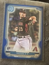 Zac Gallen 2020 Topps Gypsy Queen Blue #128 RC Diamondbacks #D /150