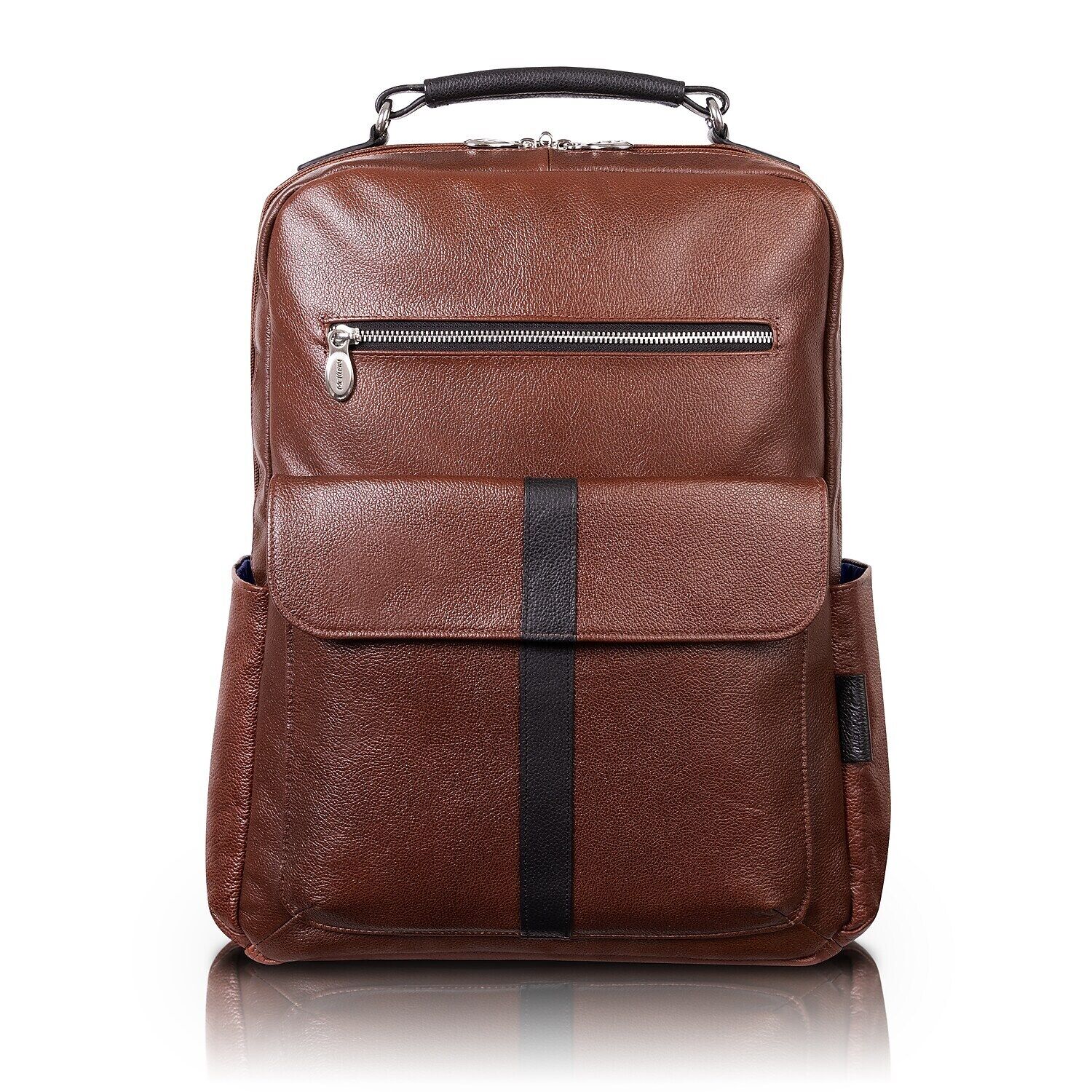 McKlein U Series Logan Laptop Backpack Brown Leather (19080)
