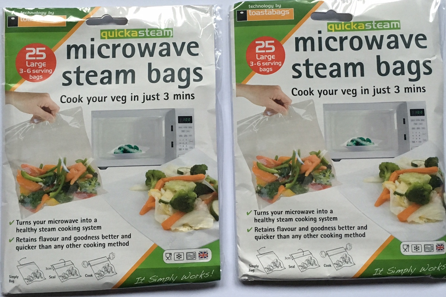microwave steam bags large