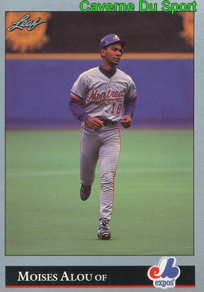 426 MOISES ALOU MONTREAL EXPOS BASEBALL CARD LEAF 1992 - Photo 1/1
