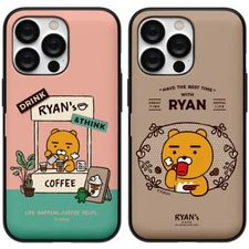 Kakao Friends Cafe S3 Magnetic Card Case for iPhone 16 15 14 Pro Pro Max Plus