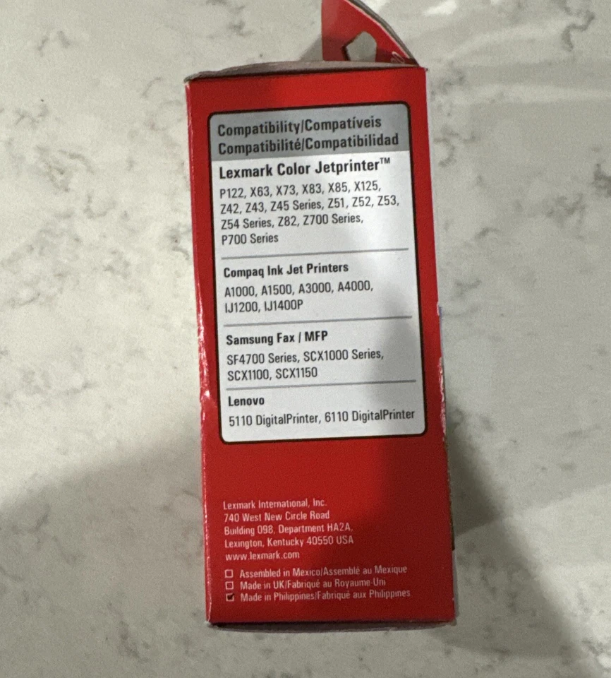 Cartucho de impresión en color original Lexmark Compaq 20 Foto 2 de 4